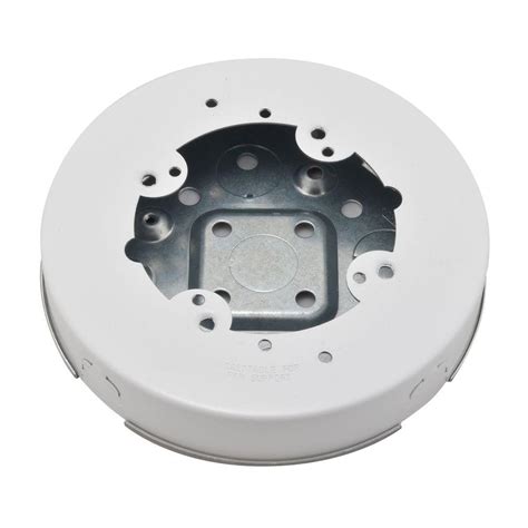 pancake junction box exterior|shallow round old work box.